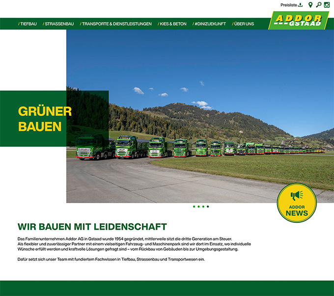 Tiefbau Transport Addor AG Gstaad
